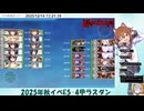 2025年秋イベE-5甲第四ゲージ撃破映像(マイク有り本体友軍有り)