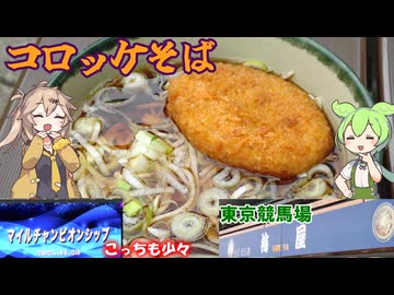 東京競馬場 梅屋のコロッケそば マイルチャンピオンシップも少々