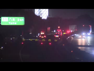 九州自動車道下りの広川IC～八女IC間で事故　女性1人が死亡