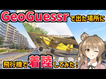 GeoGuessrで出た場所にフライトシムで着陸してみた！