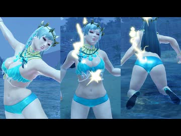 【MHR:SB リョナ】シアン水着(接写版) 麻痺 ミノトボイス 密林夜