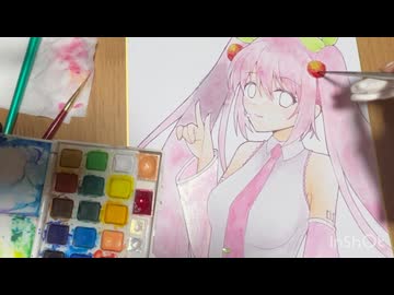 桜ミク【描いてみた】