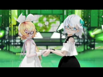 キャンディークッキーチョコレート□□□ feat. 初音ミク・重音テトSV 踊ってみた│ しずり ゆき &amp; 鏡音リン │ MMD