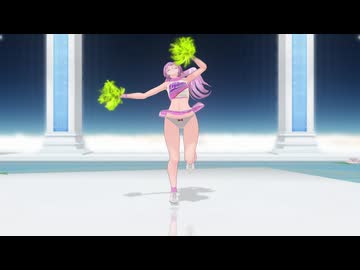 【MMD】チアリーダールカでダブルラリアット【カメラ固定・字幕無】（1080p_60fps）