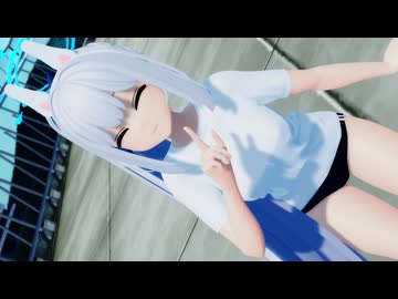 【Blue Archive/MMD】  ライカ  【月雪ミヤコ・体操服】