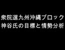 衆院選九州沖縄ブロック　神谷氏の目標と情勢分析