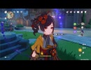 原神　雷電将軍＆千織＆ナヒーダでデイリー任務#６７３。地脈の花