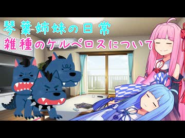 雑種のケルベロスについて悩む天才的茜ちゃんと真面目でしっかりものの葵ちゃんの日常