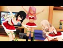 【MMD/Fate】クロエ×イリヤ×美遊「スノートリック」（サンタ服Ver）