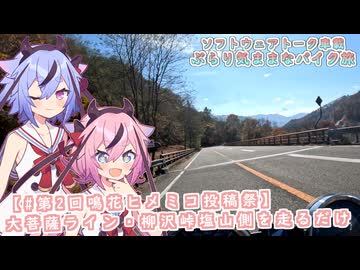 【ソフトウェアトーク車載 ぶらり気ままなバイク旅】【#第2回鳴花ヒメミコ投稿祭】大菩薩ライン・柳沢峠塩山側を走るだけ