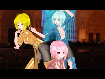 【MMD】虎視眈々（MIKU,Luka,Rin）