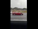 千葉県の〔道の駅 富楽里とみやま〕に停車中の真っ赤なフェラーリ、赤いフェラーリ、素晴らしく素敵なREDフェラーリ、美しい赤色フェラーリ
