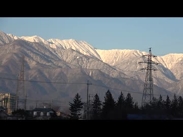 今朝の北アルプス 2025-12-27