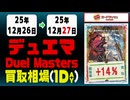 デュエマ 買取相場《122枚/1日》｜12月27日 ＜50円以上騰落＞ #デュエルマスターズ #ビヨンドザタイム #愛感謝祭ヒロインBEST #ジャシンインザシェル