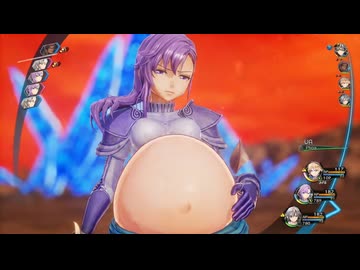 戦闘で妊娠状態にされる女性キャラ集（AI）