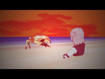 (没動画)砂浜に埋められて日が落ち始めても