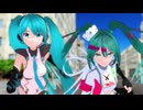 【MMD】走るレーシングミクたち