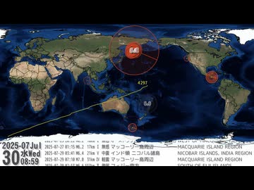 2025年 世界の地震