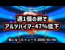 ◆週1個の卵でアルツハイマー47％低下｜研究が示す脳を守る最強食品