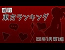 週刊東方ランキング　26年1月第1週