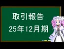 取引報告、25年12月期