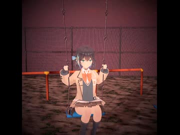 ぶらんこに座る宮舞