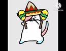 【手描き】眠れなくて自キャラを猫にしてMexican catを描こうとした産物