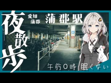 【夜散歩】愛知県蒲郡 駅前の夜【午前0時 眠くない】