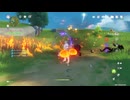 原神　雷電将軍＆刻晴＆ナヒーダでデイリー任務#６９１。地脈の花