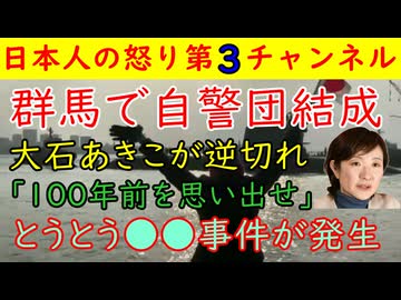 【群馬で自警団結成】大石あきこが「１００年前を思い出せ！歴史を知らんのか！」大声で吠えるも加害者への言及は一切なく日本人被害者を踏み潰す行為に出る　#自警団 #ベトナム