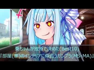 葵ちゃんが独断で決めた『部屋(家)のインテリアに似合うガンプラ(MS・MA) 』(Best10)