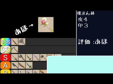 超神髄のアイテムティア表　剣 盾 腕輪