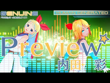 [MMD][リップ確認用動画] 内田彩 - Preview [アニメ"転生貴族の異世界冒険録"OP][初音ミク/鏡音リン/公式アイマリンちゃん用][YYB Hatsune Miku]