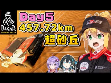 【DakarDesertRally】マキモカゆかりのDakar Rally 2021 挑戦記  Day5【VOICEROID･VOICEPEAK実況】