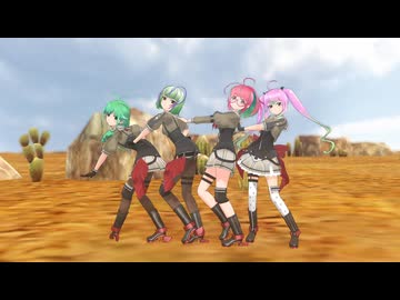 【MMD艦これ】松竹梅桃でポーカーフェイス【カメラ移動・字幕無】（1080p_60fps）