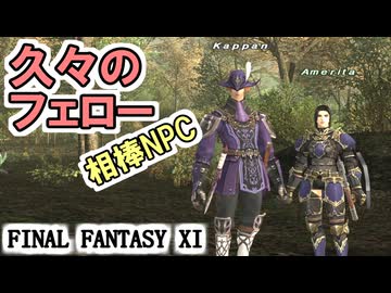 【FF11】久々のフェロー！かつての相棒を覚えていますか？／久々にBakunawaと戦ったら驚いた