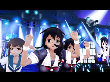 【Ray-mmd】時雨と吹雪がライブステージでテレパシ