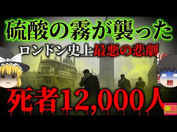 【1952】『硫酸霧を吸い肺が溶け死亡』一昔前のロンドンで発生した史上最悪級の公害 5日で12000人を〇した硫酸の霧『ロンドン・スモッグ事件』【ゆっくり解説】