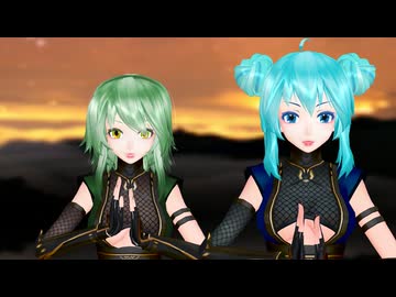 【MMD】GASSHOW【Miku,Gumi】