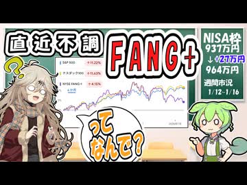 FANG+は直近不調ってなんで⁉【市況】【ずんだもん解説】