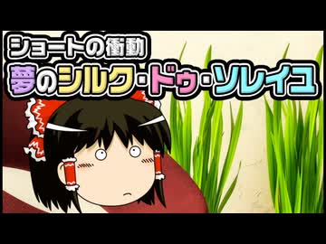 【ゆっくり自由帳】ショートの衝動 夢のシルク・ドゥ・ソレイユ