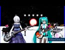 MMD、テト、ミク、ハク、ルカ、計４人、で、Subtitle