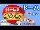 【結果速報】大会最終日・準決勝！日本選手２試合 結果＆試合日程！スターコンテンダードーハ2026