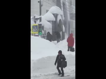 ホモと見る記録的大雪が降ったカムチャツカ地方