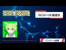 【週刊】ニコ生アニメ アンケート結果【2026/01/12～01/18】