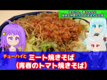 【VOICEROID・VOICEVOX】ゆかりん、雪ちゃんと愉快な仲間たちの、のほほんな日常　チューハイとミート焼きそば