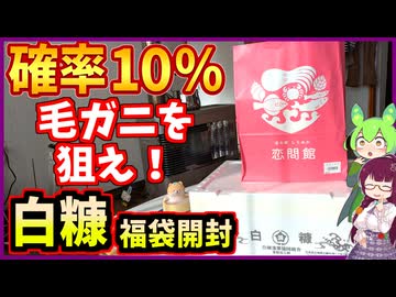 福袋から確率10％の毛ガニを狙え！白糠・恋問館お魚の福袋開封【釧路のずんだもん】