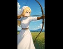 アンナ矢を放つ