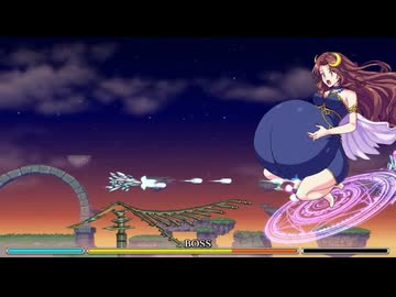 ボスを妊娠させて撃退するシューティングゲーム（AI）