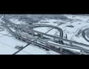 【4Kドローン空撮】雪景色の岐阜ICをシネマティックにドローン空撮したら絶景だった！DJI Mavic3
